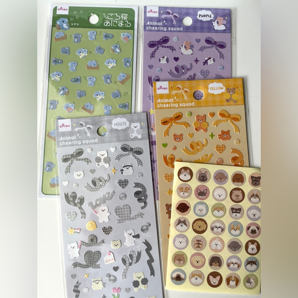 Daiso Animal Sticker Set